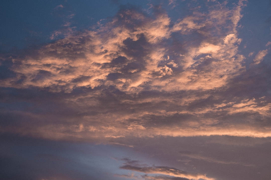 Evening Sky at Port Neville, Inside Passage