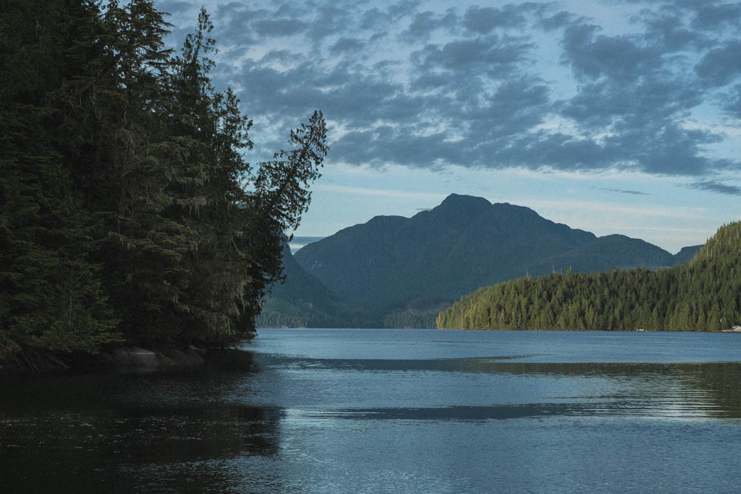 Anchored close to Sullivan Bay, Inside Passage