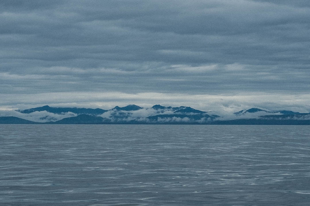 Land ho! First sight of Moresby Island